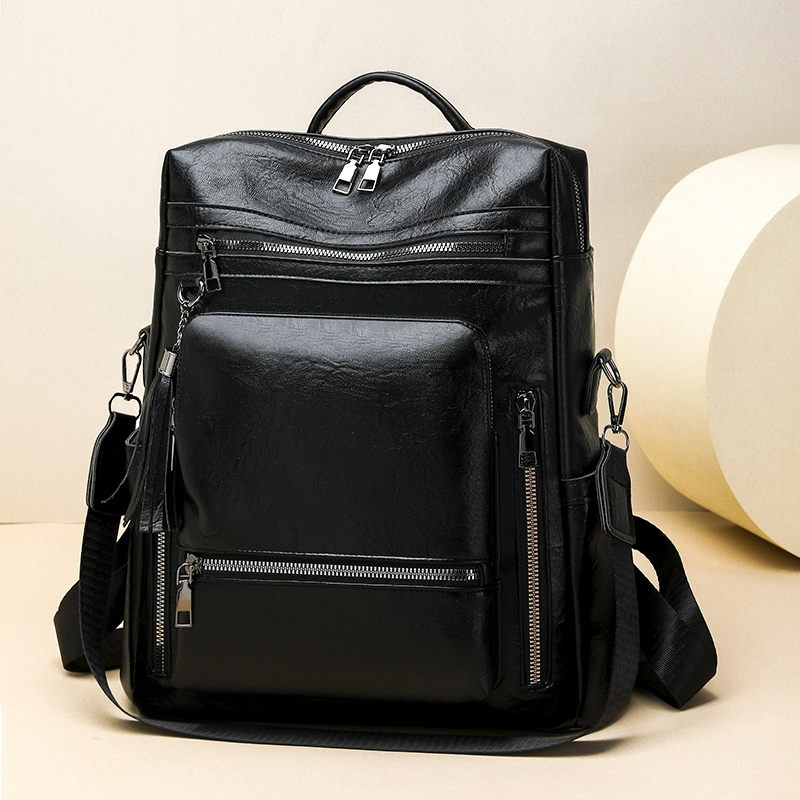 Vintage Leather Look Backpack  - Leather Backpack Vintage 评论和价格